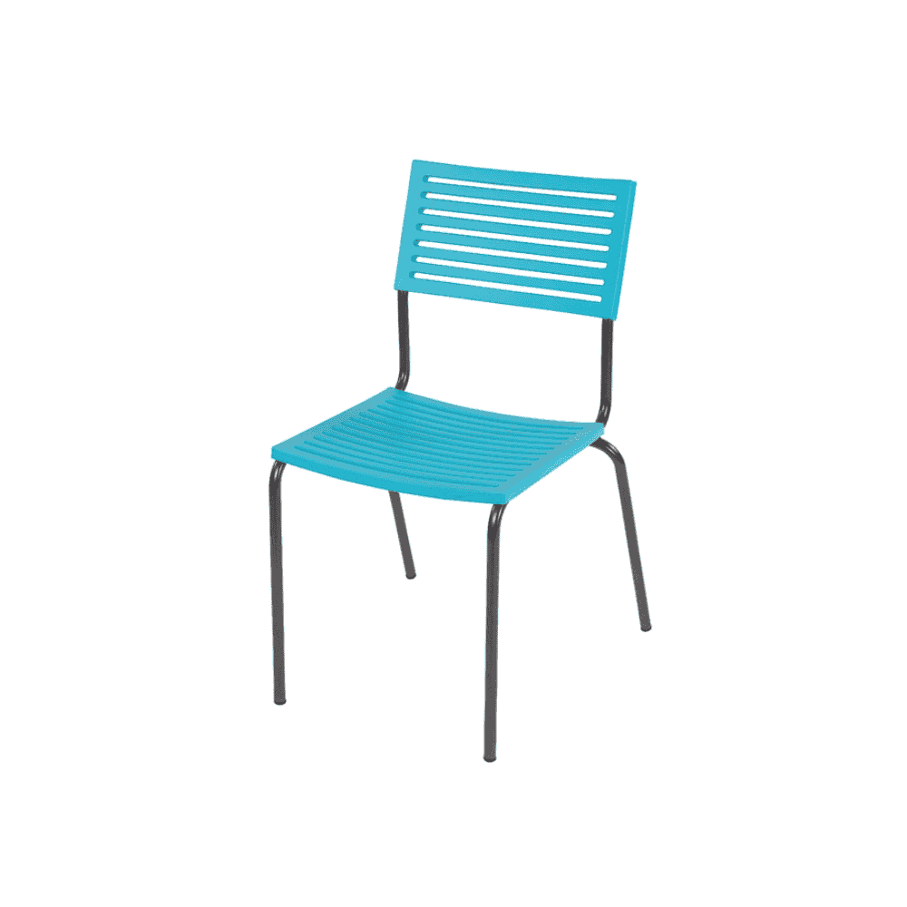 Schaffner Chaise de jardin LAMELLO sans accoudoirs, revêtement par poudre, disponible en plusieurs couleurs