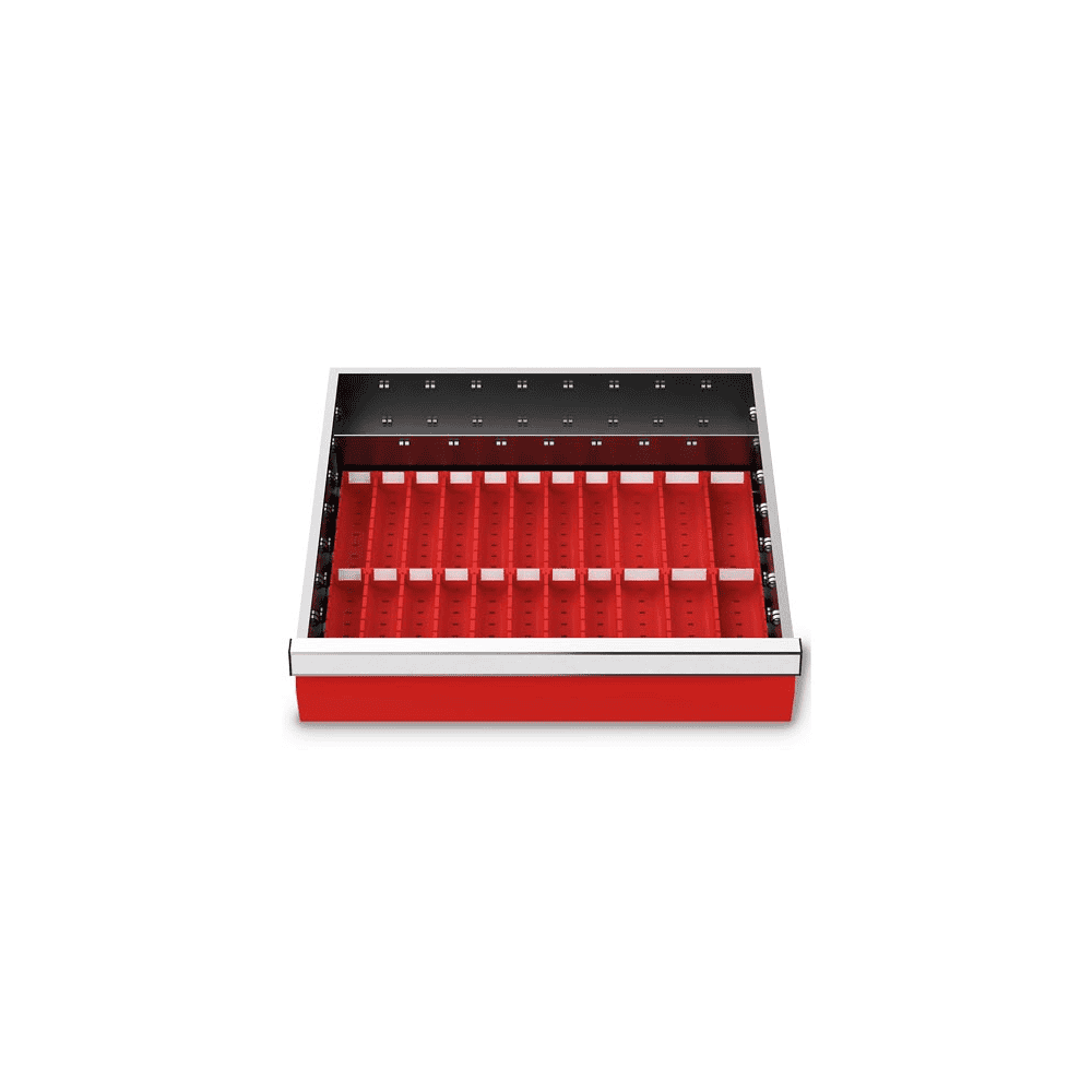 Muldenplatten-Set 29-teilig, R 18-16, Schubladennutzmass 450 x 400 mm, in 2 Blendenhöhen