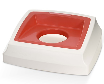 Couvercle en plastique, accessoire pour corbeille en plastique sans couvercle 50 l, en diverses couleurs