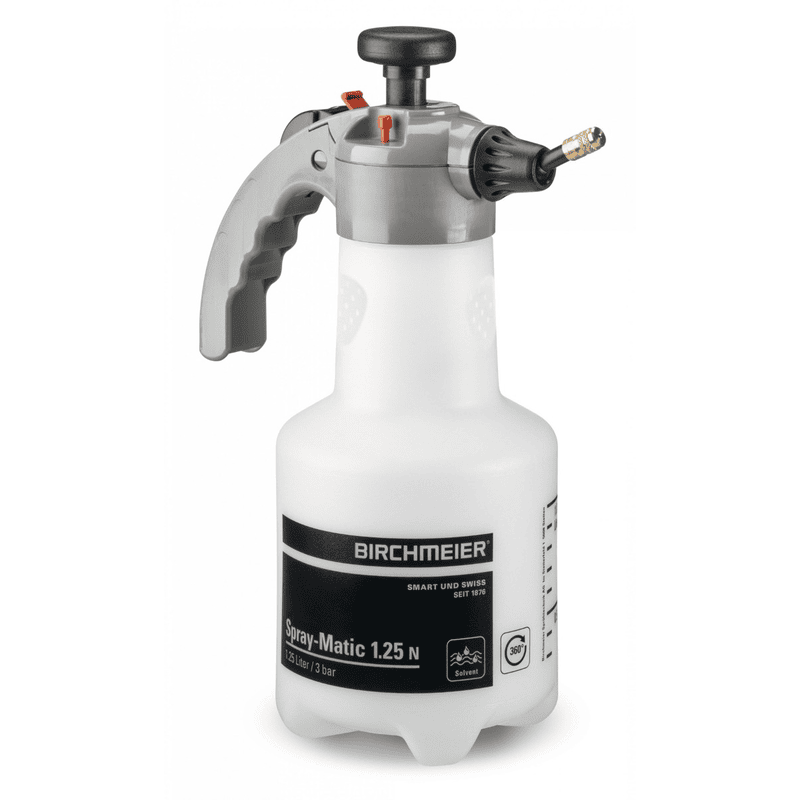 Birchmeier Pulvérisateur à pression Spray-Matic 1.25 N / 360°, avec buse régulatrice - pour professionnels du chantier