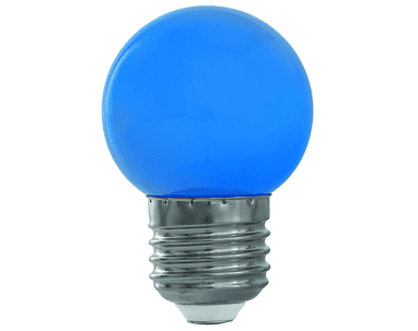 Steffen GardenLine LED Lampen 10er Set farbig (blau, grün, gelb, rot), 1 W, E27, IP20, 45 x 70 mm
