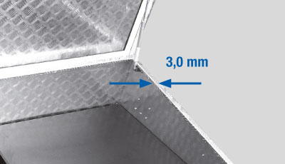 Boîte de sol en tôle d'aluminium à damier extra solide de 3 mm d'épaisseur