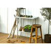 PLUS Table de jardinage en acier galvanisé à chaud, L x L x H 750 x 450 x 800 mm