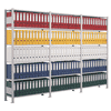 Schulte Büro- und Archivregale Stecksystem MULTIplus85, einseitig nutzbar