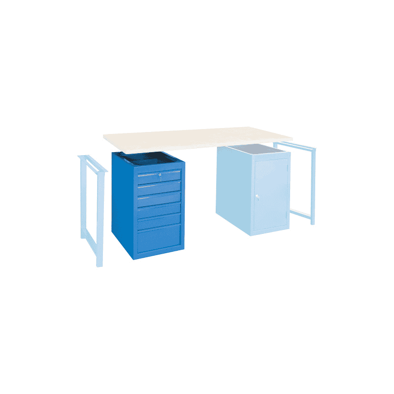 Schrank mit 6 abschliessbaren Schubladen