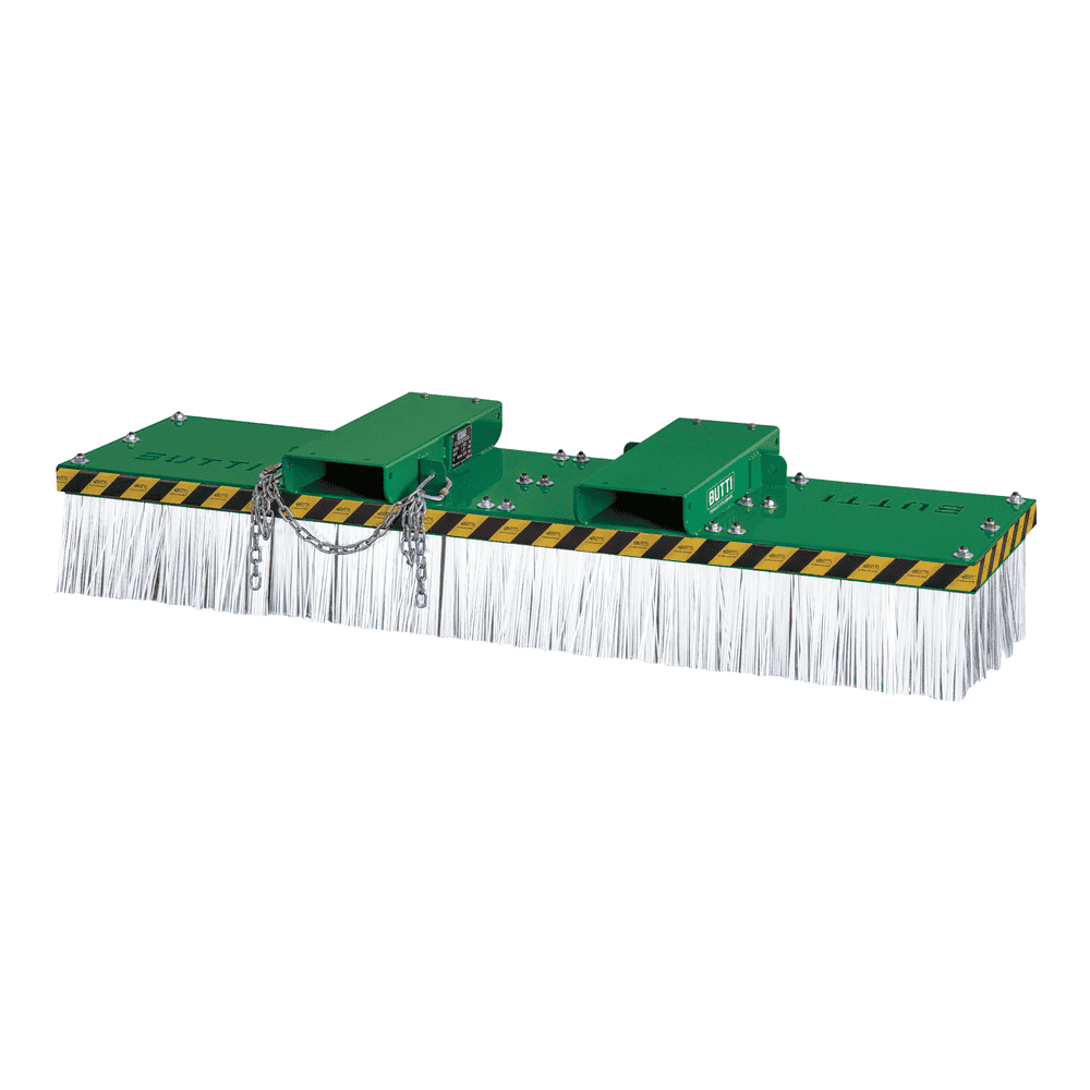Balai pour chariot élévateur ECO UNIVERSAL BROOM, RAL 6029 vert, en diverses versions