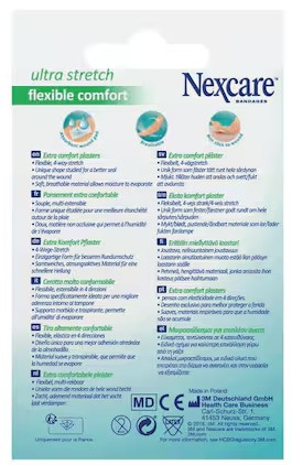 Pansements adhésifs Nexcare Comfort 360°, assortis, paquet de 30 pièces