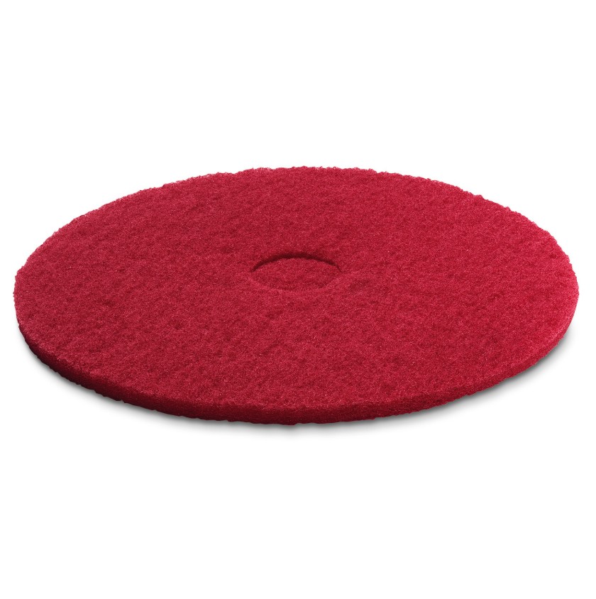 Kärcher Reinigungspad, mittelweich, rot, Durchmesser 406 mm, 5 Stück