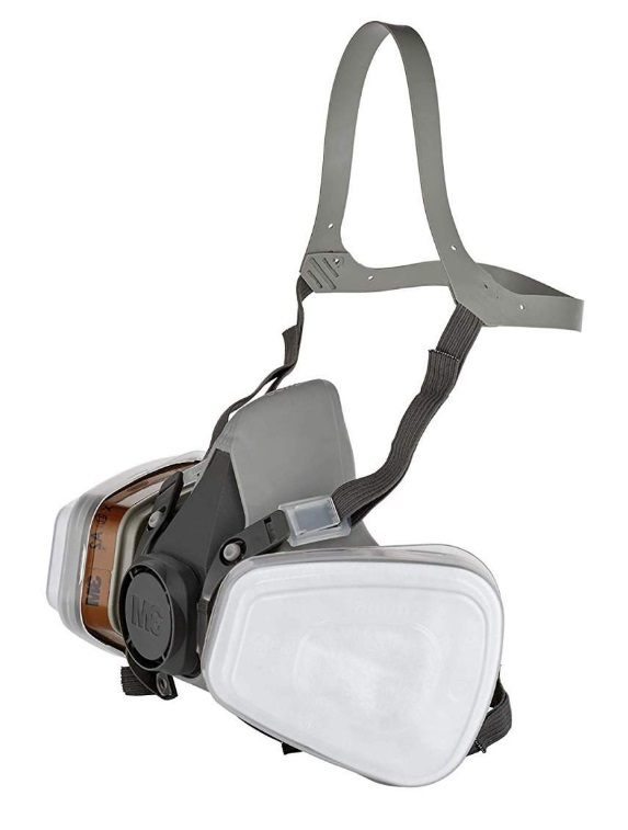 3M Masque de protection respiratoire 6002C1 Gris 1 pièce, LxLxH 125x250x245 mm