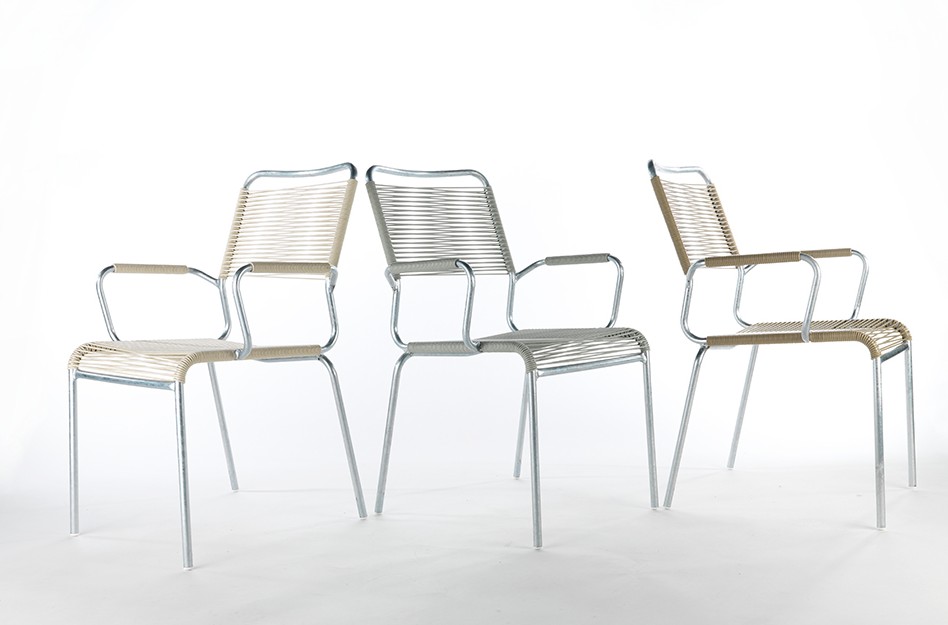 Schaffner RIGI Chaise design spaghetti pour la gastronomie et la terrasse, en diverses exécutions