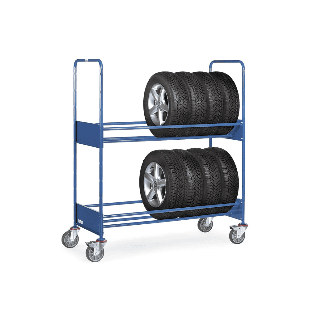Reifenwagen mit 2 Ladeflächen, Tragkraft 250 kg
