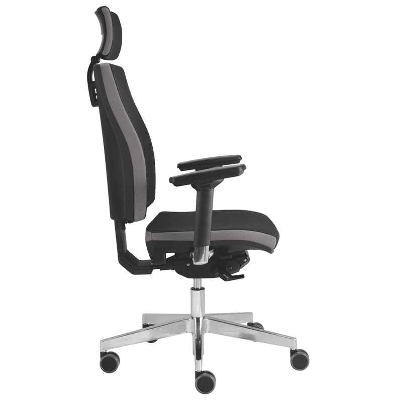 Ergonomischer Bürostuhl Calla mit Ziernaht, stufenlos höhenverstellbar, 500 x 450 mm