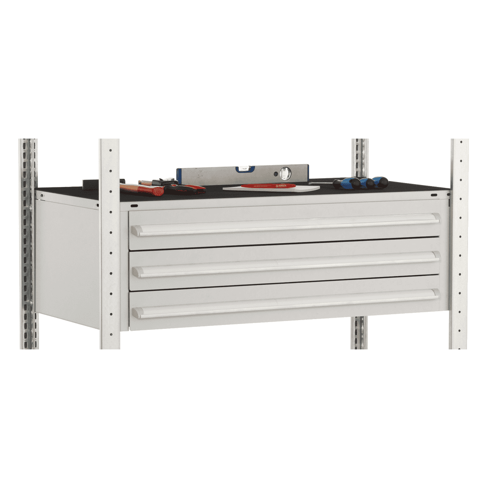 Schulte rayonnage à tiroirs, charge admissible par tablette 150 kg, en 2 versions