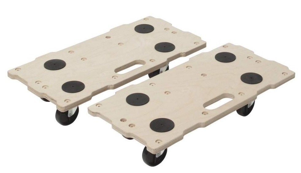 Wolfcraft Puzzle Boards Möbelroller FT 400 Birkensperrholz Tragkraft 200 Kg Naturbelassen