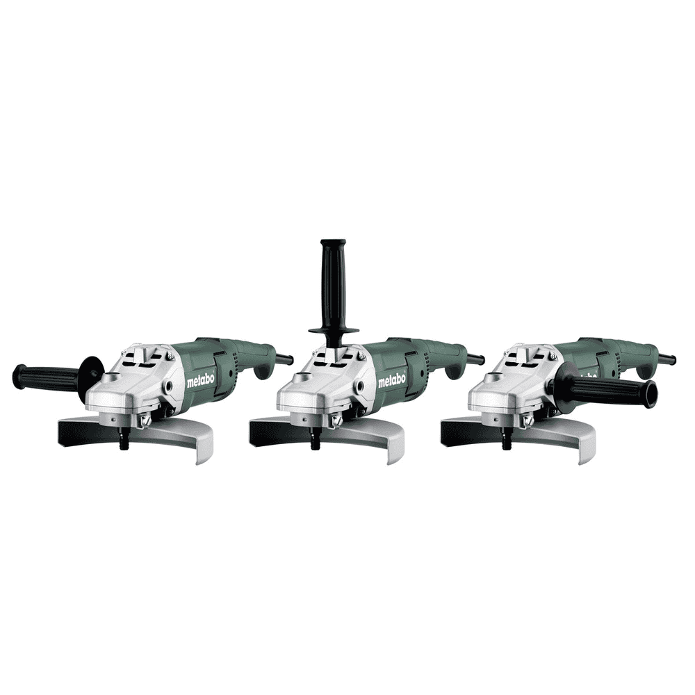 Metabo Winkelschleifer Set WE 2200-230, 2200 Watt, mit Kunststoffkoffer und 2 Diamanttrennscheiben
