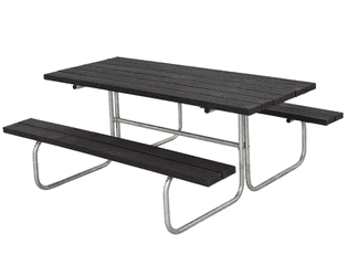 PLUS Meuble modulable Classic RePlast, noir, disponible en 2 versions