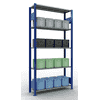 Schulte Fachbodenregal, modulares Stecksystem, beidseitig nutzbar