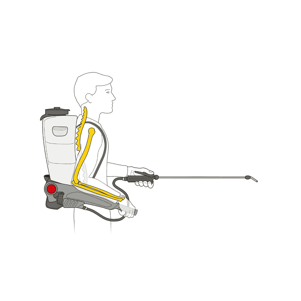 Birchmeier Pulvérisateur à dos RPD 15 PB1 (enfichable), capacité 15 l, pour la désinfection et le nettoyage