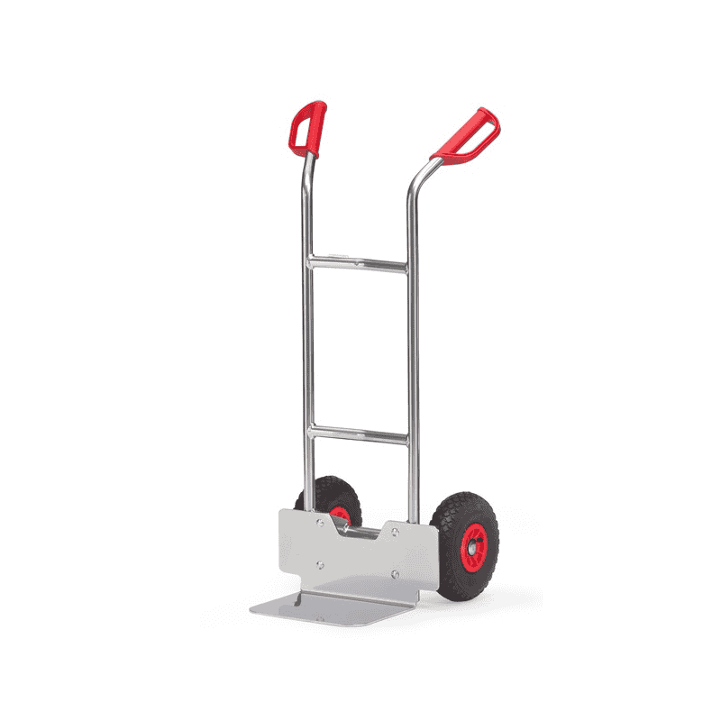 Fetra Alu-Stapelkarre, 150 kg Tragkraft, Höhe 1150 mm, Standardschaufel