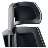 Appuie-tête pour chaise de bureau Phoenix avec accoudoirs, en tissu, noir