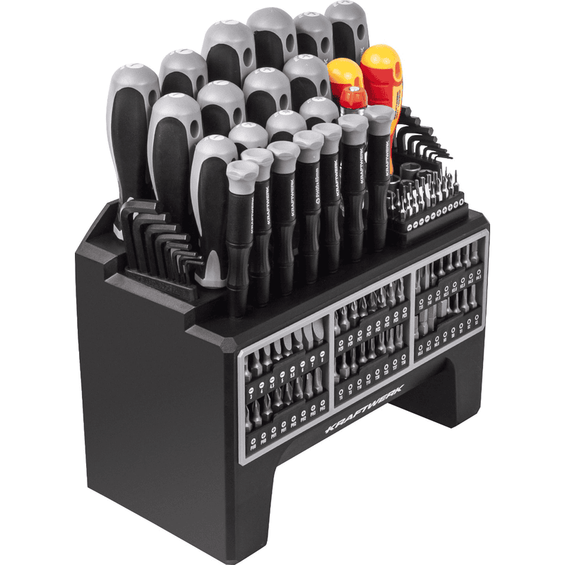 KRAFTWERK Schraubendreher- und Bit-Set, 114-teilig, komplett-Werkzeugset