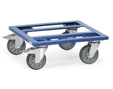 Fetra Kisten-Transportroller, Gesamttragkraft 400 kg, mit offenem Rahmen, 500 x 500 x 183 mm