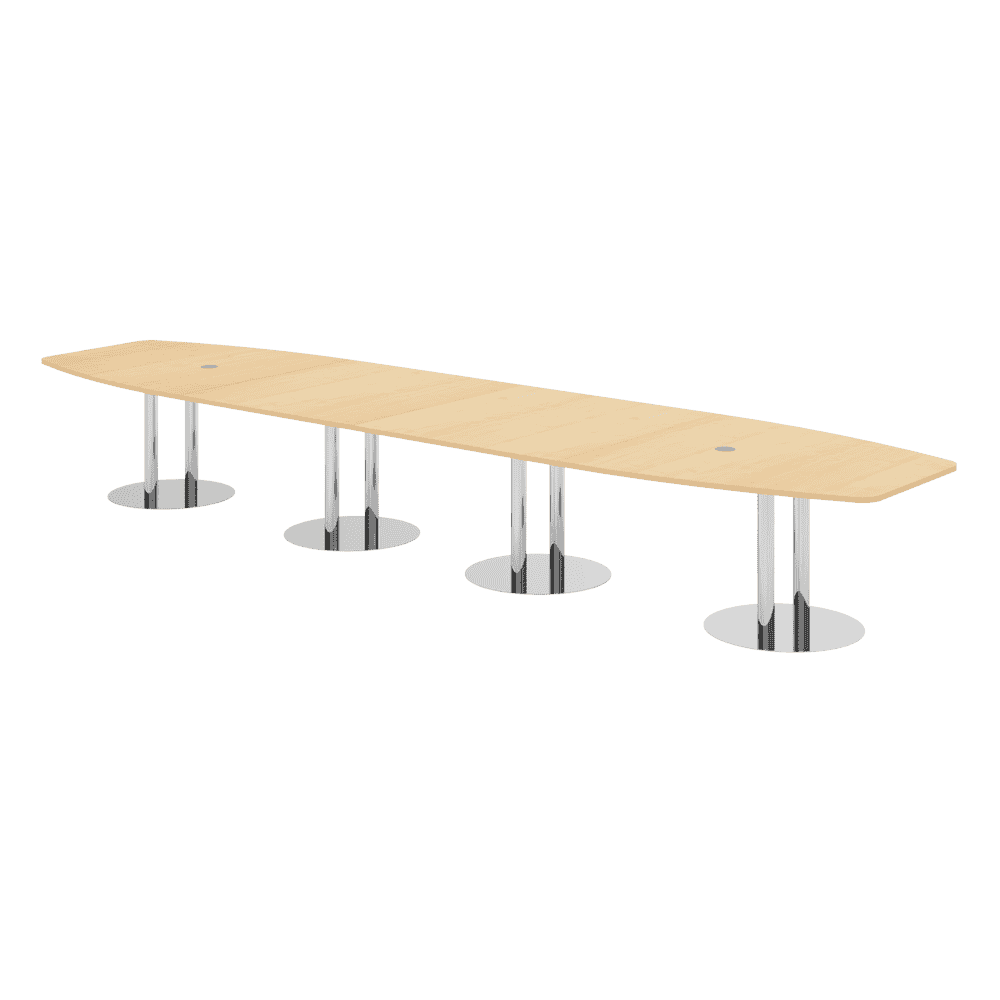 Table de conférence Beat avec pied en forme d'assiette, en divers modèles