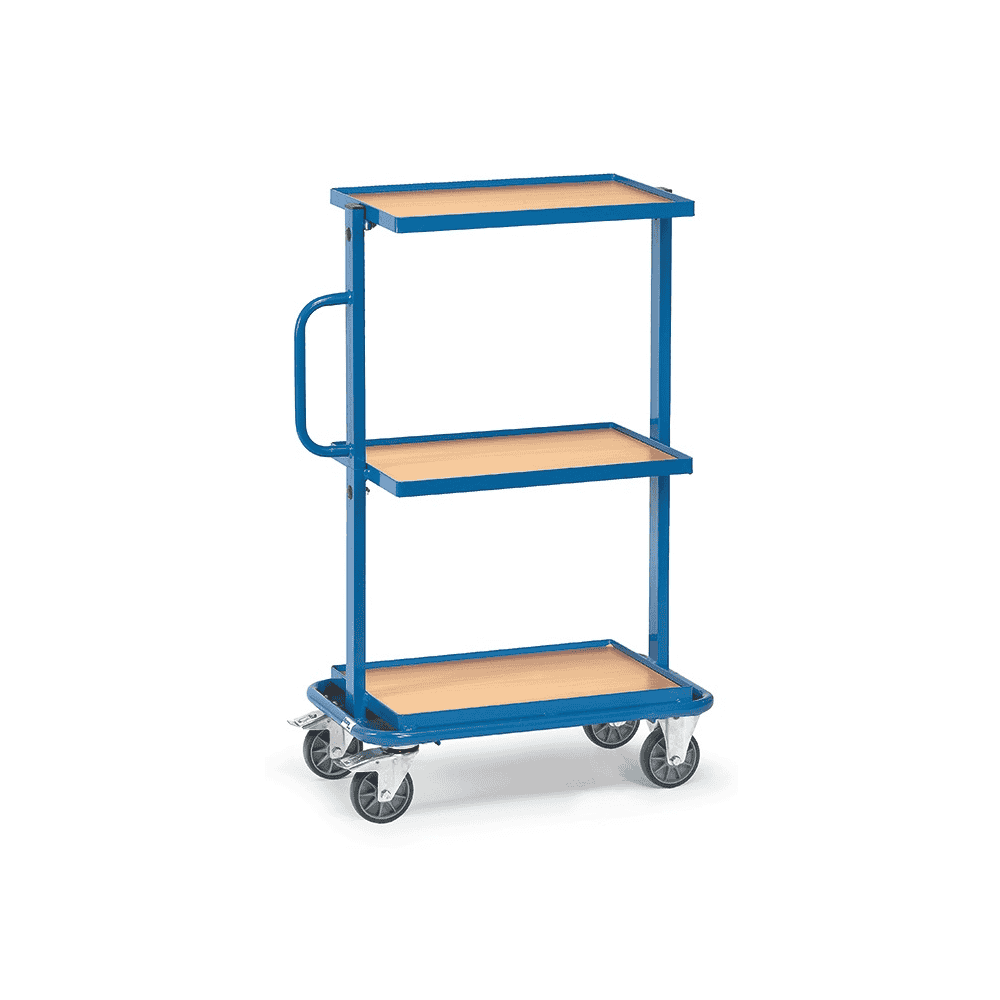 Fetra Beistellwagen 3 Etagen, nicht neigbar, Gesamttragkraft 200 kg