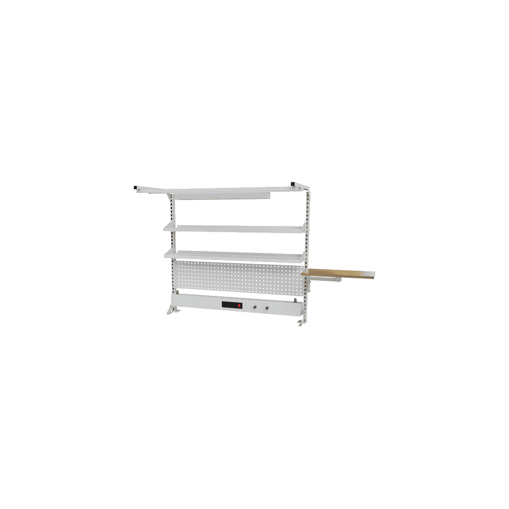 Bedrunka+Hirth Multi-Wand-Aufbau mit Schwenkarm-Ablageplatte, 1500 x 1250 mm, in zwei Ausführungen