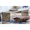 Banc rustique, deux couleurs, deux longueurs, avec ou sans étagère
