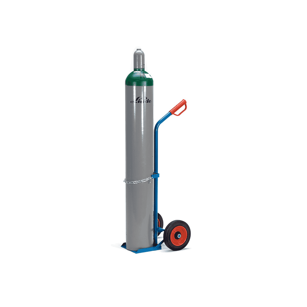 Fetra Stahlflaschenkarre für 1 Stahlflasche 20, 40 oder 50 Liter Inhalt, Ø 204-229 mm