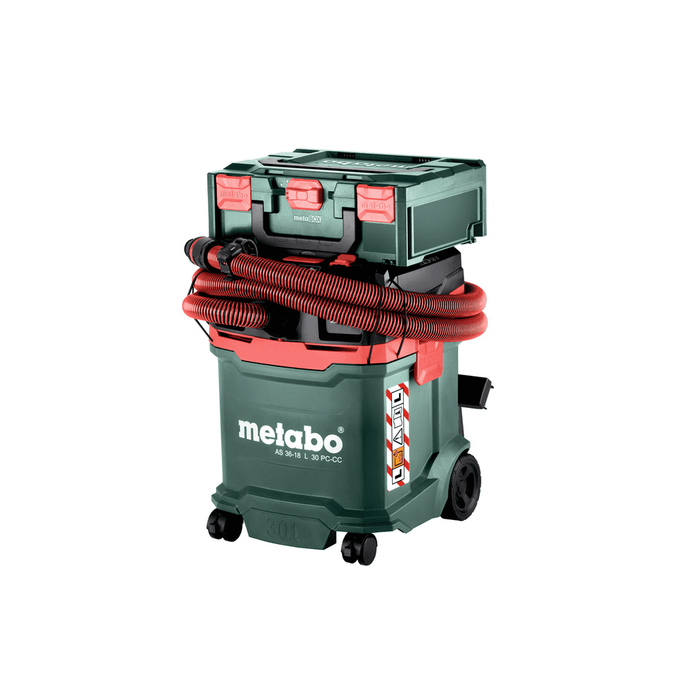 Metabo Akku-Sauger AS 36-18 L 30 PC-CC, 18 V mit manueller Filterabreinigung und CordlessControl