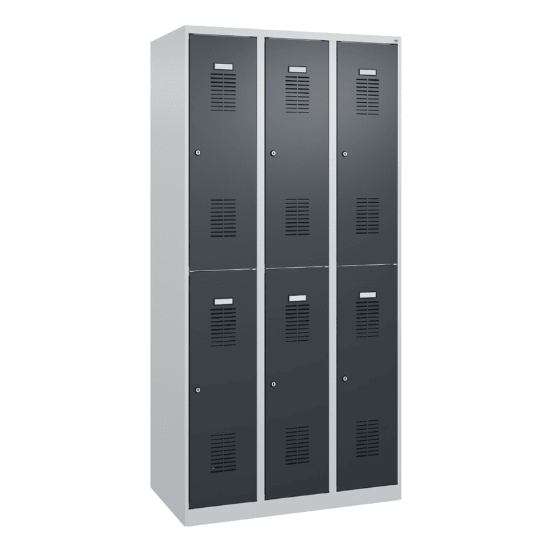 C+P Vestiaire Basis Plus à deux étages, h x l x p 1850 x 900 x 500 mm, en diverses versions