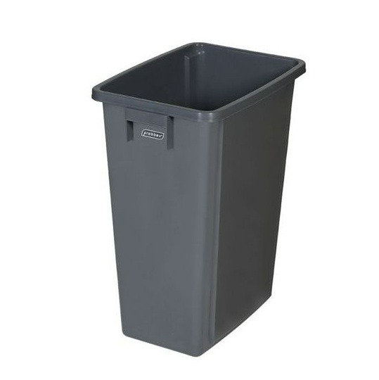 Poubelles FLEXI en polypropylène, grises, disponibles en 2 tailles