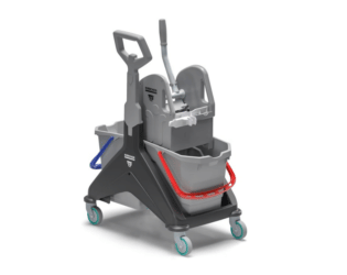 Kärcher Putzwagen mit Doppelfahreimer und Backenpresse Kit Uni Wringer, 2 × 15 l