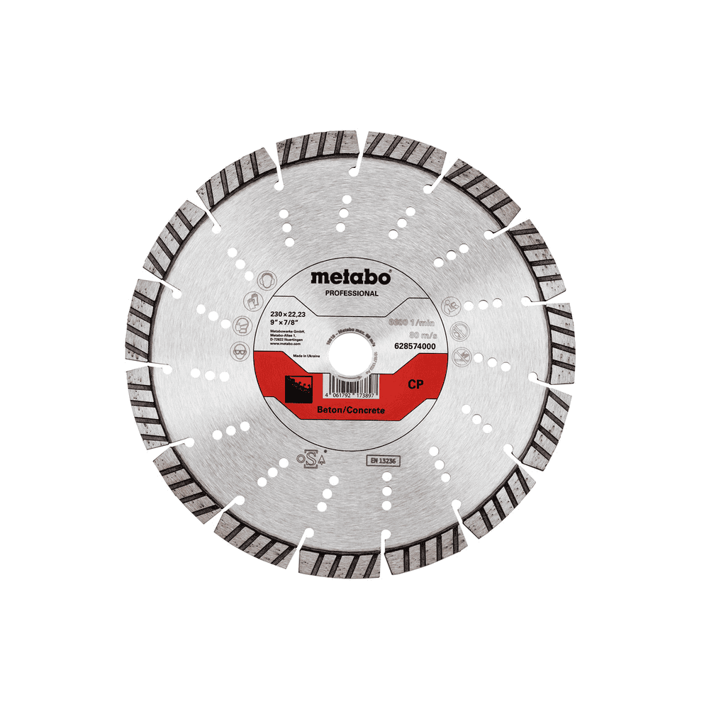Metabo Diamanttrennscheibe "CP" Beton "professional", 230 x 22,23 mm
