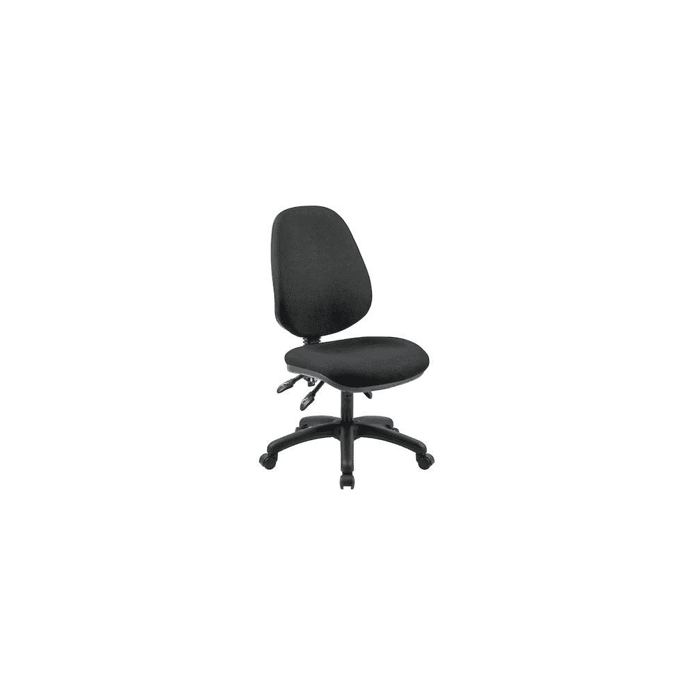 Chaise de bureau Arws SY20, mécanisme synchrone, tissu, sans accoudoirs, noir