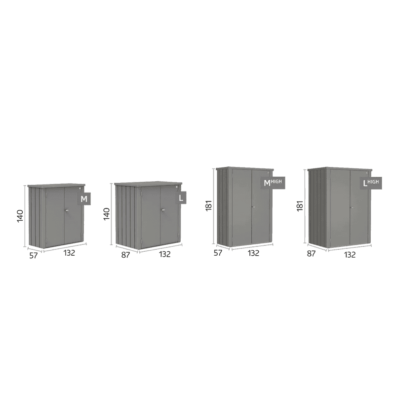 Biohort Terrassenschrank ROMEO®, in 3 Farben und 4 Grössen