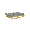Gitteraufsatzrahmen AG1002 verzinkt mit abklappbarem Seitenteil, LxBxH 1200 × 800 × 800 mm