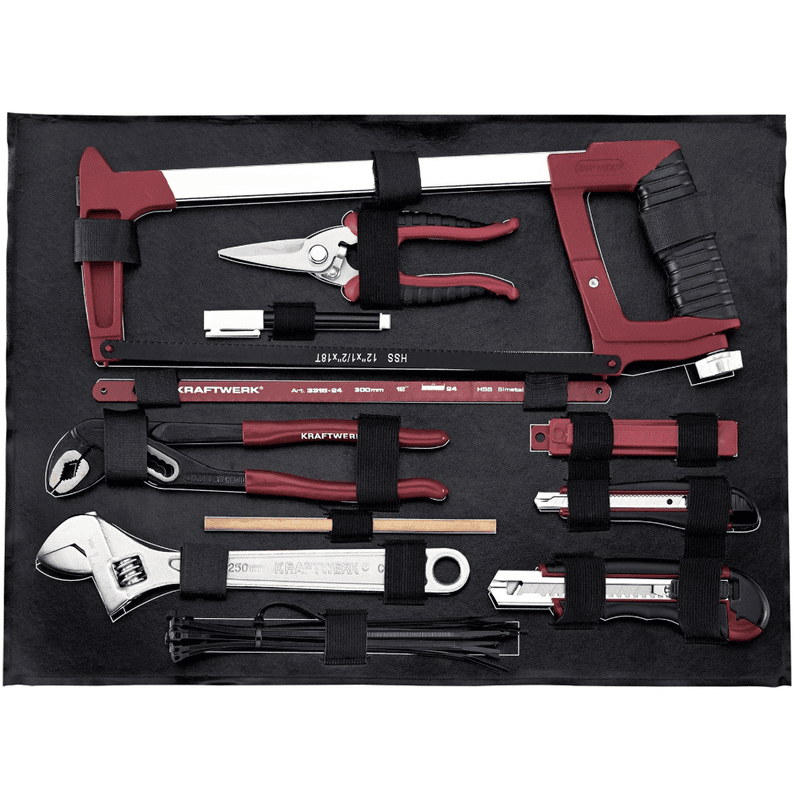 KRAFTWERK PRO LINE Werkzeugkoffer, 1/4" + 1/2", 263-teilig, inkl. Werkzeug