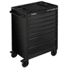 KRAFTWERK Werkstattwagen BT700s, 7 Schubladen, schwarz, leer, LxBxH 719 x 474 x 1000 mm