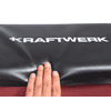 KRAFTWERK Werkstatt-Rollsitz mit 3 Schubladen und Spraydosen-Ablage, gepolstert, Traglast 120 kg