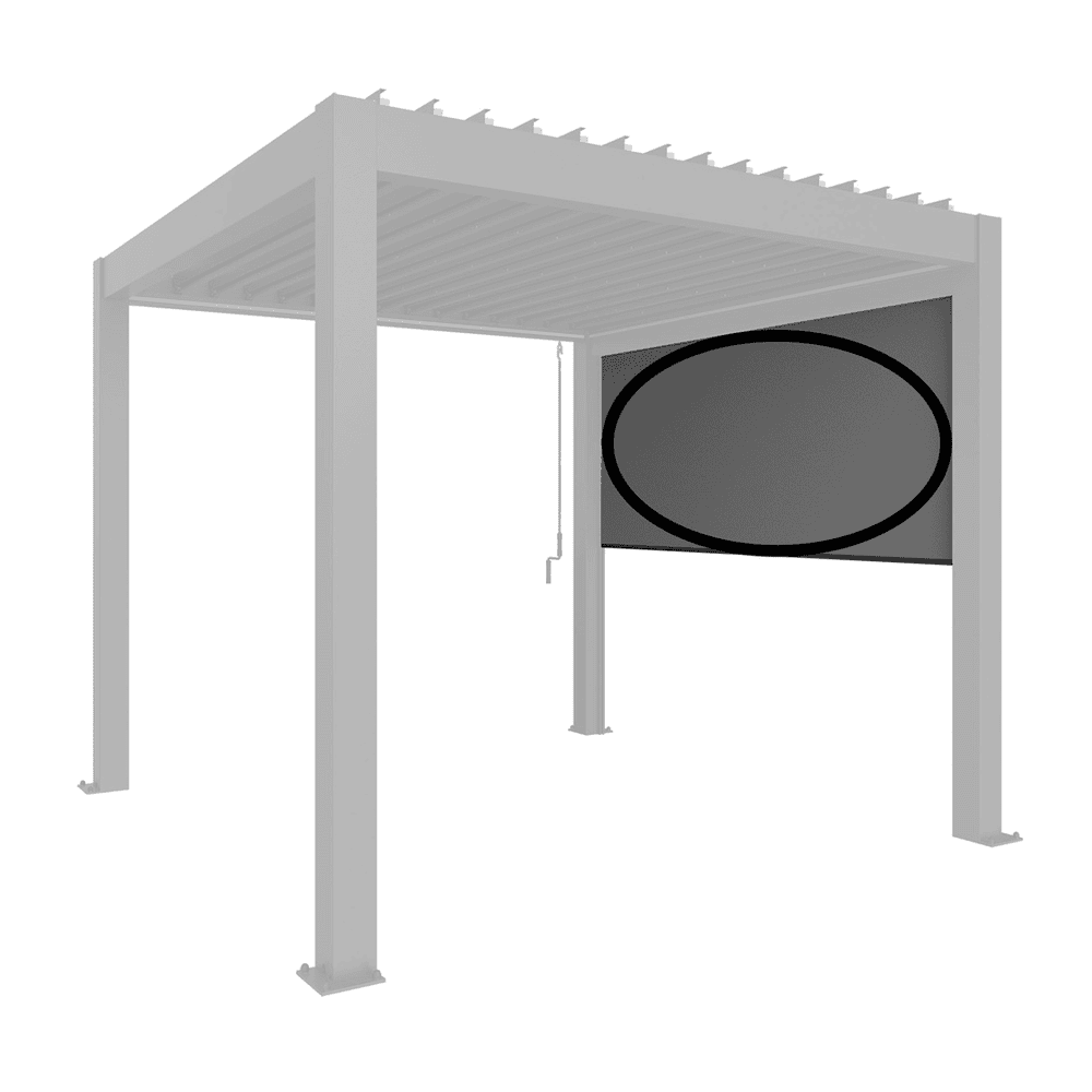 Biohort Sonnenschutzrollo elektrisch - Zubehör zu Pergola, in 3 Farben