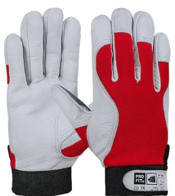 Gants de protection en cuir Profit 11618, EN388 3122X, disponibles en 3 tailles
