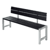 Planches-Banc de jardin quatre couleurs, avec ou sans dosserets