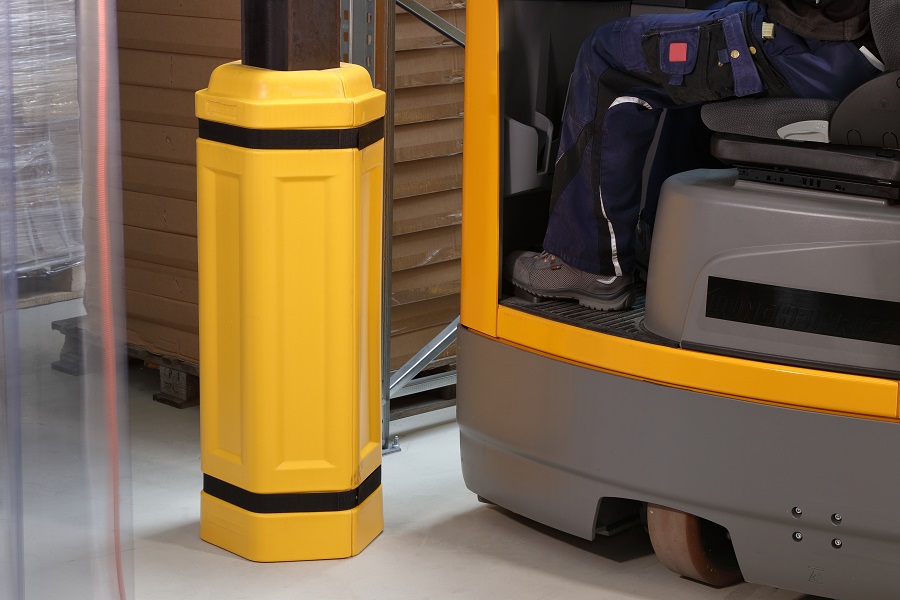 Protection de colonne hexagonale