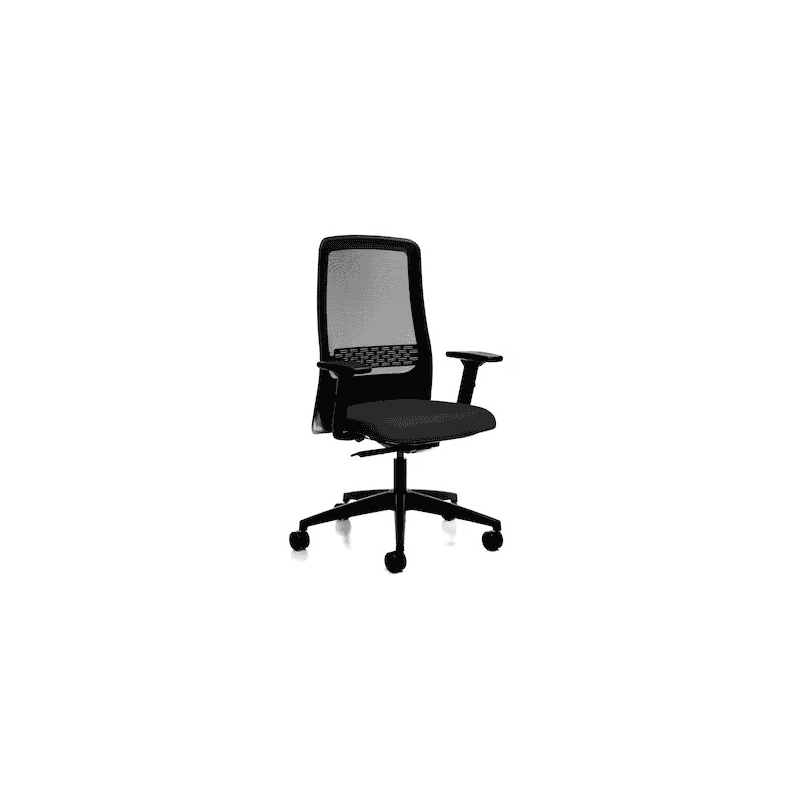 Chaise de bureau Prosedia 172II, dossier haut en résille, noir