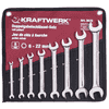 KRAFTWERK PRO LINE Doppel-Maulschlüssel-Satz, 8-teilig, 6–22 mm, im Rolletui