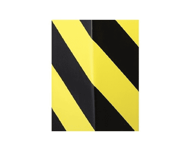 Säulenschutz 100 x 100, PE, gelb-schwarz