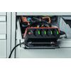 Steffen Steckdosenleiste CLIP, 4 x T13 Steckdosen, 10 A, IP20, 3 m Kabel, schwarz/orange